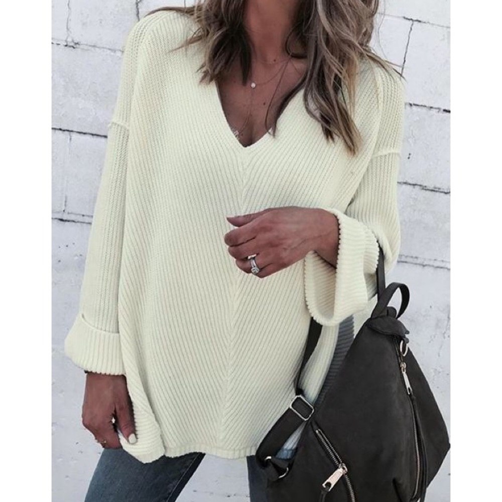 Viconal ribbed V neck sweater medium, runs big